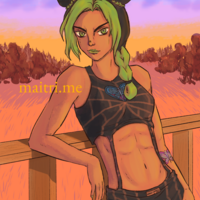 Jolyne Leaning on Rail - 2021